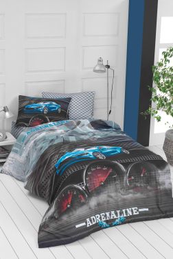 Adrenaline Genç Ve Çocuk Uyku Seti Mavi - Çeyiz Diyarı