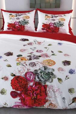 Afra Mikro Saten 3D Dijital Baskılı Çift Kişilik Nevresim Takımı - Çeyiz Diyarı