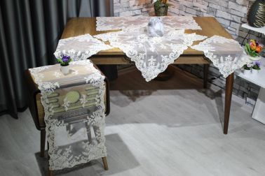 Akasya 5 Parça Salon Takımı Krem Gold - Çeyiz Diyarı