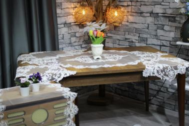 Alara 5 Parça Salon Takımı Beyaz - Çeyiz Diyarı (1)