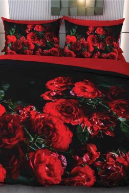 Alena Mikro Saten 3D Dijital Baskılı Çift Kişilik Nevresim Takımı - Çeyiz Diyarı