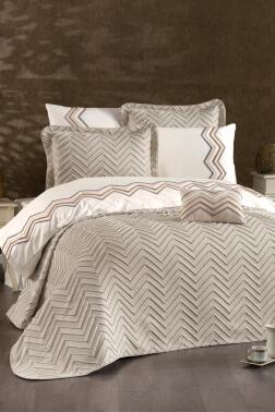 Almila Gelin Seti 8 Parça Cappucino - Çeyiz Diyarı