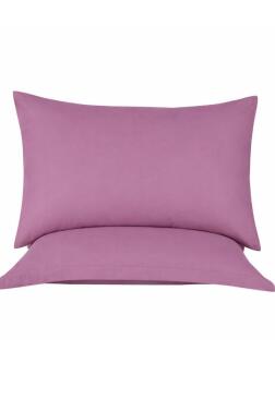 Almond 2'li Yastık Kılıfı Mürdüm - Çeyiz Diyarı