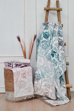 Amarente Tek Kişilik Pamuklu Battaniye Pembe - Çeyiz Diyarı