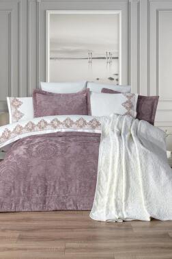 Arbor 10 Parça Battaniyeli Çeyiz Seti Gül kurusu - Çeyiz Diyarı