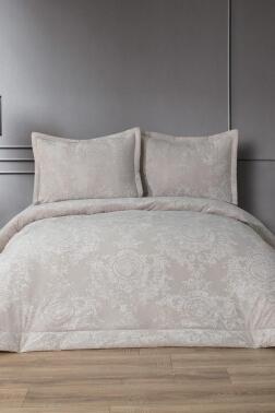 Arbor Elyaf Dolgulu Çift Kişilik 250x255 Cm Yatak Örtüsü Krem - Çeyiz Diyarı