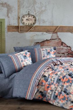 Arella Tek Kişilik Nevresim Takımı Oranj - Hobby