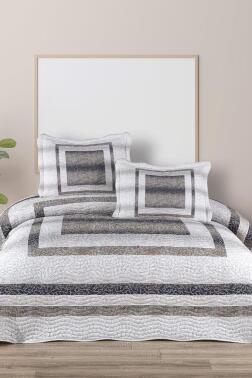 Aria Baskılı Kapitoneli Çift Kişilik Yatak Örtüsü - Çeyiz Diyarı