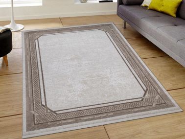 Asel Clasic Krem Bej Dikdörtgen Halı 160x230cm - Çeyiz Diyarı