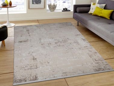 Asel Draw Vizon Bej Dikdörtgen Halı 160x230cm - Çeyiz Diyarı
