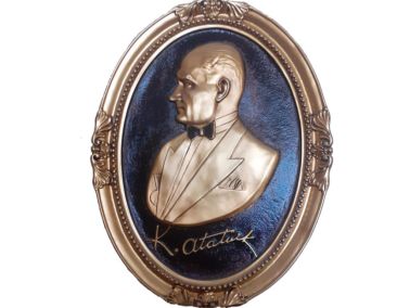 Atatürk Polyester Tablo - 50x70 Cm - Çeyiz Diyarı