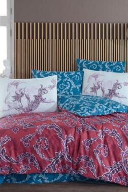 Avangarde Çift Kişilik Ranforce Nevresim Takımı Kırmızı - Hobby