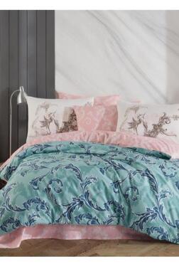 Avangarde Çift Kişilik Ranforce Nevresim Takımı Yeşil - Hobby