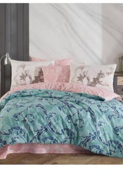 Avangarde Tek Kişilik Ranforce Nevresim Takımı Yeşil - Hobby