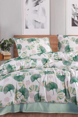 Aybüke Çift Kişilik Nevresim Takımı Mint - Çeyiz Diyarı