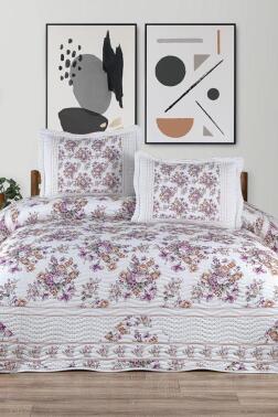 Azura Baskılı Kapitoneli Çift Kişilik Yatak Örtüsü - Çeyiz Diyarı