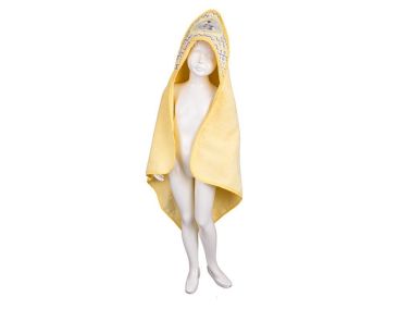 Baby Chain Bebek Pelerini Uçan Bisiklet Sarı - Çeyiz Diyarı