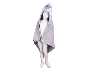 Baby Chain Bebek Pelerini Koala Gri Yeşil - Çeyiz Diyarı