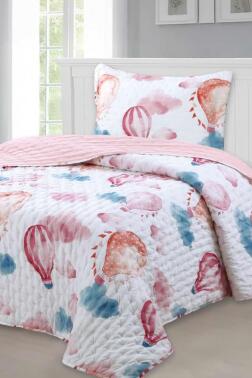 Balloon Genç Ve Çocuk Tek Kişilik Yatak Örtüsü 180x240 - Çeyiz Diyarı