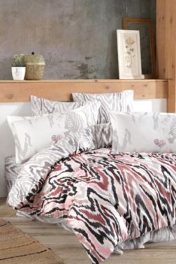 Barbara Çift Kişilik Nevresim Takımı Gül Kurusu - Hobby