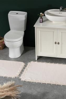 Bella 2'li Paspas Takımı Ekru - Çeyiz Diyarı