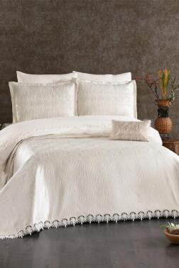 Bella Gelin Seti 8 Parça Ekru - Çeyiz Diyarı