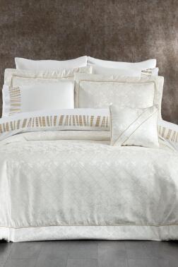 Beren Jakarlı 10 Parça Çeyiz Seti Krem - Çeyiz Diyarı