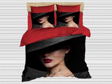 Best Class Dijital Baskılı 3d Çift Kişilik Nevresim Takımı Miss Secret - Çeyiz Diyarı