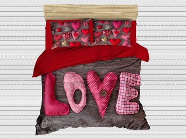 Best Class Dijital Baskılı 3d Çift Kişilik Nevresim Takımı Passion - Çeyiz Diyarı