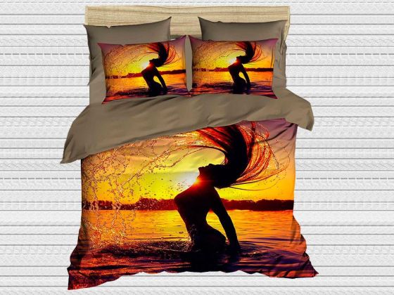Best Class Dijital Baskılı 3d Çift Kişilik Nevresim Takımı Sunset - Çeyiz Diyarı