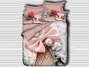 Best Class Dijital Baskılı 3d Tek Kişilik Nevresim Takımı Bow Tie - Çeyiz Diyarı