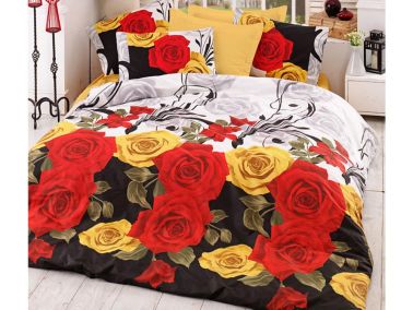 Bionca Perla %100 Pamuk Çift Kişilik Nevresim Takımı Sarı - Çeyiz Diyarı