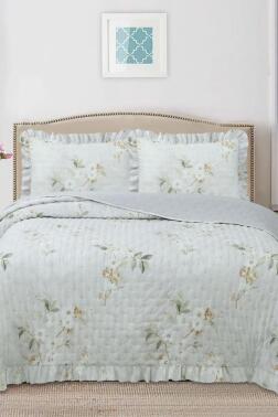 Breeze Bahar Çiçekleri Çift Kişilik Yatak Örtüsü 240x260 - Çeyiz Diyarı