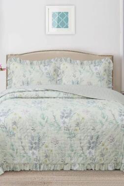 Breeze Orman Çiçekleri Çift Kişilik Yatak Örtüsü 240x260 - Çeyiz Diyarı