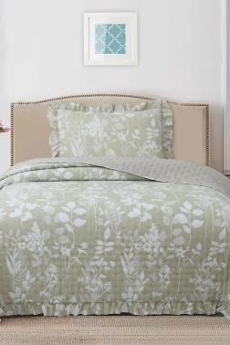 Breeze Sade Çiçekler Tek Kişilik Yatak Örtüsü 180x240 - Çeyiz Diyarı
