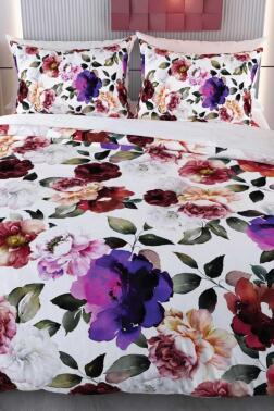 Briney Mikro Saten 3D Dijital Baskılı Çift Kişilik Nevresim Takımı - Çeyiz Diyarı