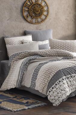 Castello Çift Kişilik Nevresim Takımı Bej - Çeyiz Diyarı