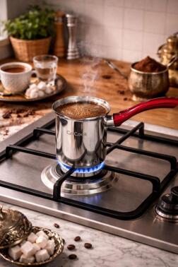 ÇETCOOK 6 NO ÇELİK CEZVE - 