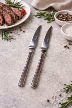 ÇETCOOK STAR 18/10 ÇELİK 2li YEMEK BIÇAĞI SETİ - Çeyiz Diyarı