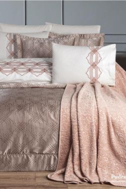 Çeyiz Diyarı Aden 10 Parça Çeyiz Seti Pudra - Çeyiz Diyarı