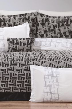 Çeyiz Diyarı Anastasia 10 Parça Çeyiz Seti Siyah Gri - Çeyiz Diyarı