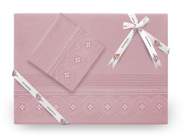 Çeyiz Diyarı Birella Lüks Nevresim Takımı Pudra - Çeyiz Diyarı