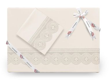 Çeyiz Diyarı Birella Sade Fransız Güpürlü Nevresim Takımı Krem - Çeyiz Diyarı