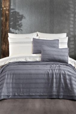 Çeyiz Diyarı Carla 9 Parça Çeyiz Seti Gri - Çeyiz Diyarı