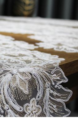 Çeyiz Diyarı Çınar Tül 5 Parça Salon Takımı Gümüş Kahve - Çeyiz Diyarı (1)