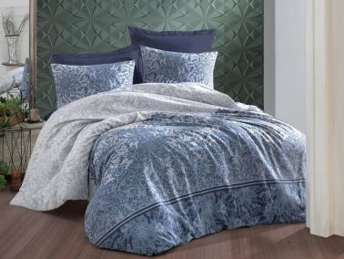 Çeyiz Diyarı Dark Çift Kişilik Nevresim Takımı Blue - Çeyiz Diyarı