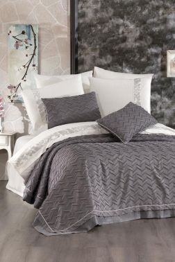 Çeyiz Diyarı Diamond 9 Parça Çeyiz Seti Gri - Çeyiz Diyarı