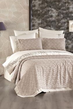 Çeyiz Diyarı Diamond 9 Parça Çeyiz Seti Vizon - Çeyiz Diyarı