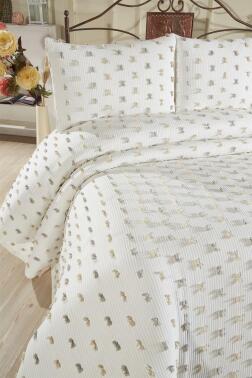Çeyiz Diyarı Elara 3 Parça Çift Kişilik Pike Takımı - Çeyiz Diyarı (1)