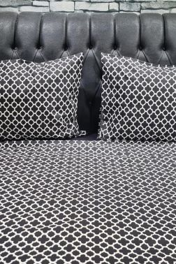 Çeyiz Diyarı Elips Çift Kişilik Nevresim Takımı Siyah - Çeyiz Diyarı